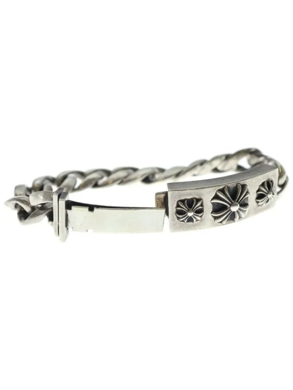 Chrome Hearts ID Silver Bracelet